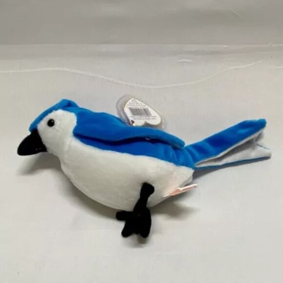 Ty Beanie Babies Rocket The Bluejay Bird Retired Plush Rare 1997/98 Tag Errors - Picture 9 of 14